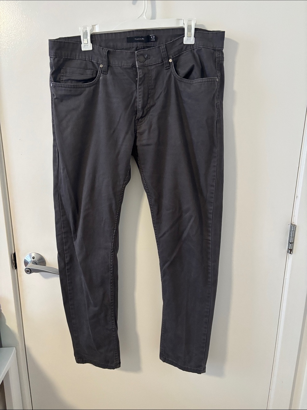 Slim Fit Men’s Jeans in Charcoal Gray